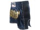 Lumpinee Retro Muay Thai Shorts : LUMRTO-003 Navy